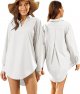 Women's UPF 50+ Long Sleeve Sun Shirt Beach Coverup Swimwear