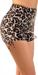 Women's Leopard Swim Shorts High Waist Swimsuit Bottoms